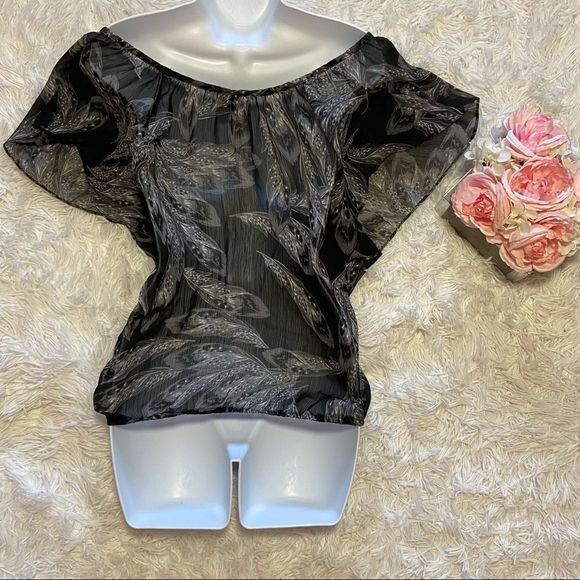 Full Tilt women’s black and grey Blouse, size L - Picture 4 of 7